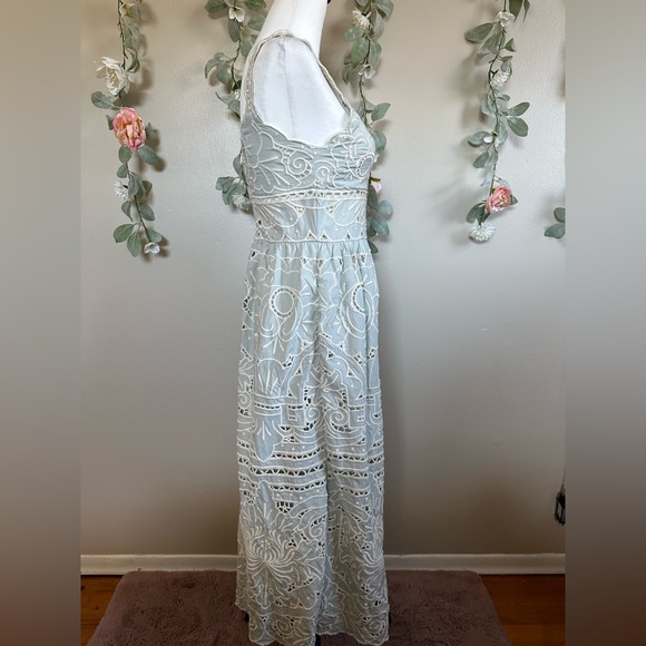 Sea NY Blaire Eyelet Sleeveless Dress in Blue - Picture 9 of 16